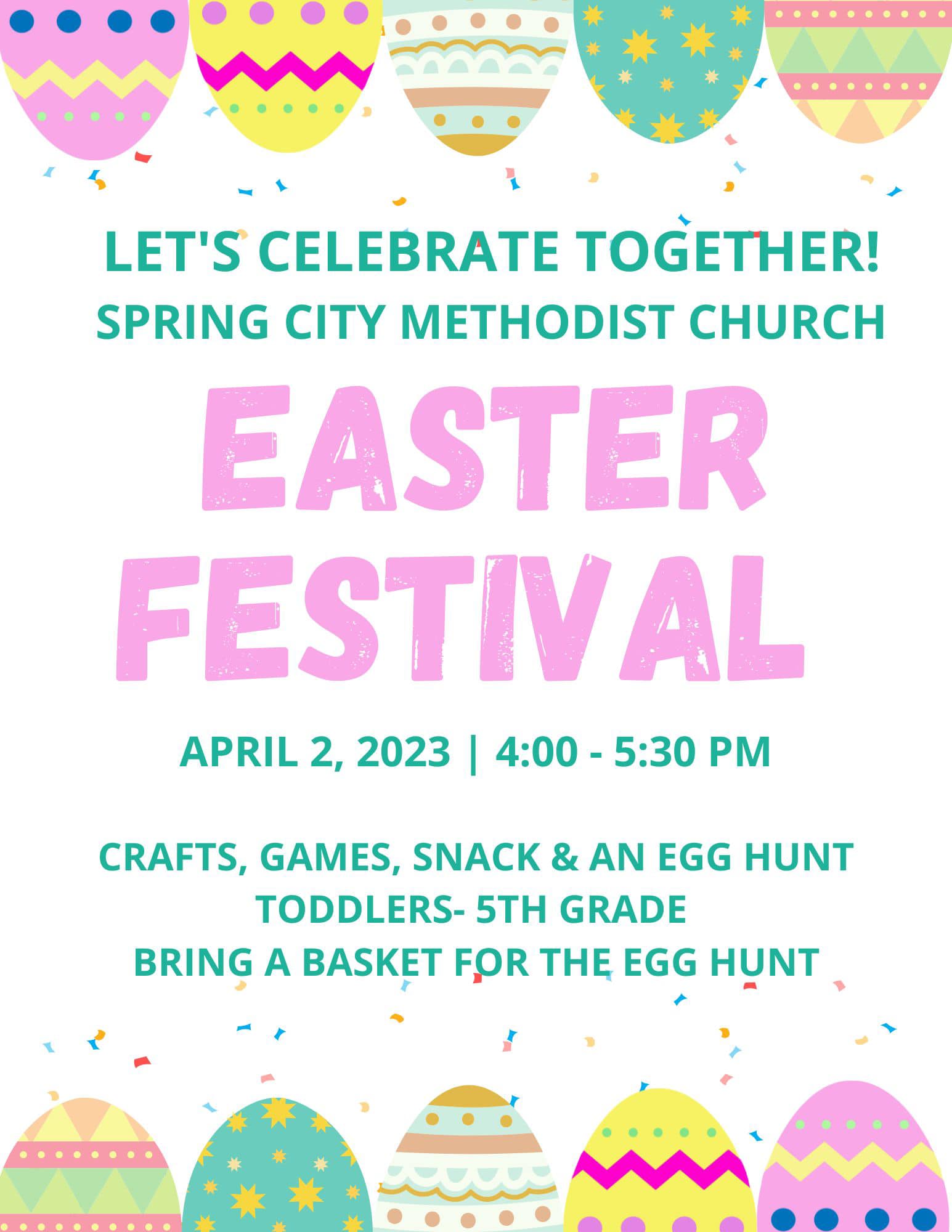 2023 Easter Festival – Spring City United Methodist Church